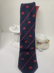 Krawatte Schreter Maryland rot krabbenblau blau Krawatte  - Bild 1 von 16