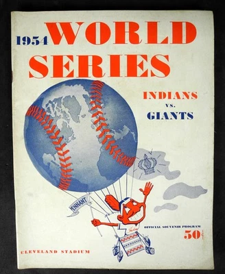 1954 World Series Official Program - Indians vs Giants - Cleveland Stadium - Image 1 of 4