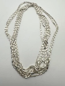 Milor 925 Italy sterling silver chain long Necklace 125” super heavy - Picture 1 of 6