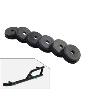 6x Black Side Nerf Bar End Cap Plug 5450653 For Polaris General 1000 2016-2025 - Foto 1 di 11