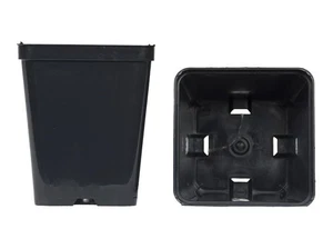 Vasi quadrati colore nero 10x10x12 cm (n.500 pezzi), ditta Arca - Imagen 1 de 1
