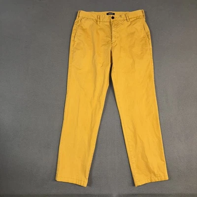Lands' End Pants Mens 33 Yellow Brown Traditional Fit Straight Chino Cotton - Image 1 of 4