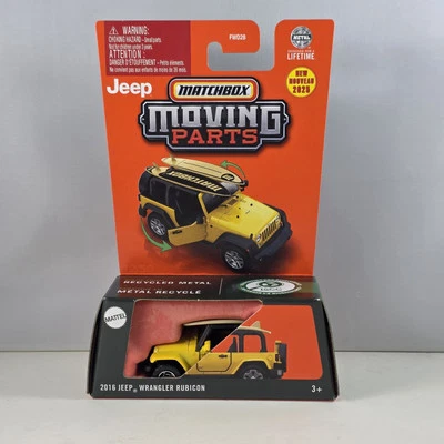 MATCHBOX Moving Parts 2025 2016 JEEP WRANGLER RUBICON YELLOW RELEASE C - Image 1 of 2