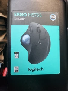 New Logitech Ergo M575S Wireless Trackball Mouse, Wireless Ergonomic Mouse - Picture 1 of 5