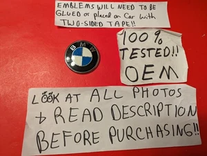 ✅OEM 1999-2006 BMW E46 CONVERTIBLE EMBLEM LOGO BADGE TRUNK LID 330Ci 325Ci 61MM - Picture 1 of 13