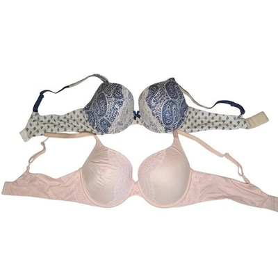 Sujetadores Victoria's Secret 36C Body By Victoria Perfect Shape rosa y azul cachemir Foto 1 de 4