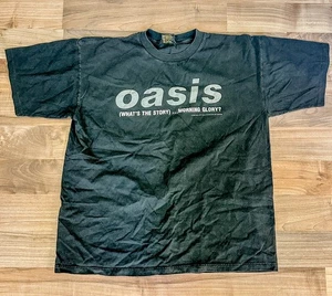 Vintage 1995 Oasis What's The Story Morning Glory Brockum Worldwide Shirt XL - Picture 1 of 8