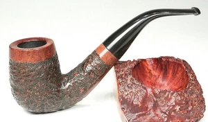 Gigant BRIAR, Per Georg Jensen - DENMARK, 03 Huge Rusticated Billiard, VERY NICE - Picture 1 of 12