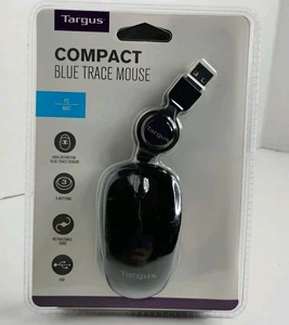 Targus AMU625 Compact Blue Trace Wired Mouse For PC / MAC New Sealed NIB - Picture 1 of 6