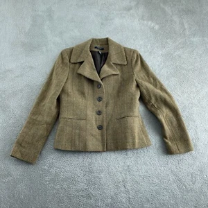 Chaps Womens Herringbone Wool Blend Blazer Jacket M 1562 - Picture 1 of 8
