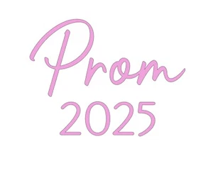 Prom 2025- Vinyl decal, perfect for balloons, sail, boards, welcome plaques, bac - Picture 1 of 4