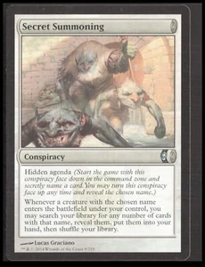 MTG Secret Summoning 9 Uncommon Conspiracy Card CB-1-3-B-39 - Bild 1 von 7