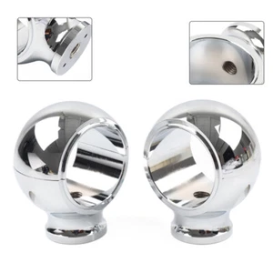 2" Riser Lenker-Riser-Klemmhalterung für Harley Sportster Softail Chrom - Picture 1 of 11