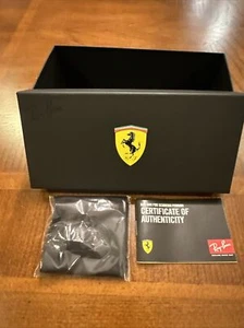Ray Ban Ferrari Gafas de sol Gafas Caja exterior vacía con folleto y paño de limpieza - Imagen 1 de 6