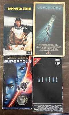🛸 Sci-Fi VHS LOT 👽 Horror - Supernova, Aliens, Leviathan, The Andromeda Strain - Image 1 of 3