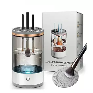 USB Electric Makeup Brush Cleaner – 3-in-1 Automatic Cleaning & Drying Tool - Picture 1 of 4