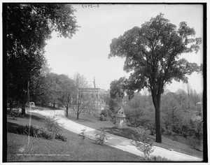 Chapel,Spring Grove Cemetery,religious buildings,paths,Cincinnati,Ohio,OH,1906 - Picture 1 of 1