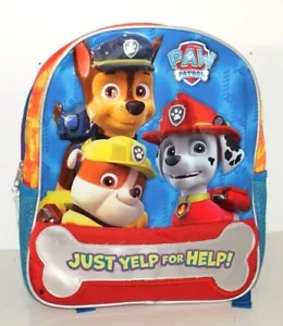 PAW PATROL 2 COMPARTMENT SCHOOL BACKPACK BAG BOYS 14.5" - Picture 1 of 4