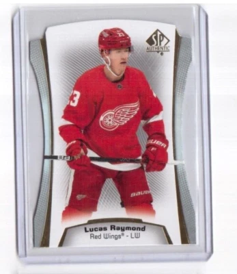 2021-22 SP Authentic Die-Cuts Card DC-2 Lucas Raymond Detroit Red Wings (SP) 1:5 - Image 1 of 2