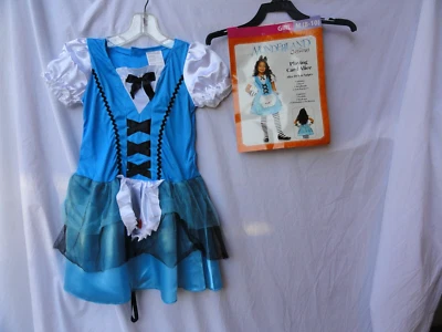 Disfraz de Alicia en el País de las Maravillas para niñas talla 8-10 azul Foto 1 de 3