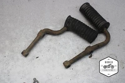 1971 Suzuki T250 Hustler FRONT FOOT RESTS PEGS STEPS SET PAIR V4-3257.TJ - Image 1 of 4