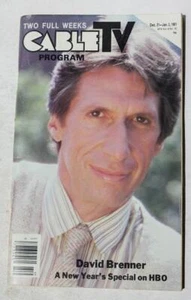 David Brenner Cable TV Program TV Guide Dec 21-Jan 3 1981 Ohio Advertising --- - Imagen 1 de 1