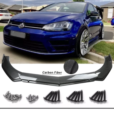 For Volkswagen EOS 2007-2016 Front Bumper Lip Spoiler Splitter Body Kit - Image 1 of 4