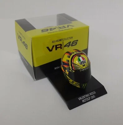 Minichamps Valentino Rossi Modellino 1/10 Casco Agv Moto Yamaha 2015 Modellismo - Image 1 of 4