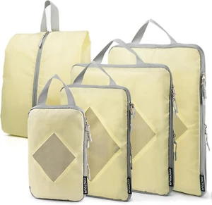 Compression Packing Cubes for Travel,5 Set Lightweight Compression Travel Cubes, - Picture 1 of 12