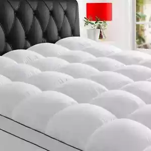 King Size Mattress Topper for Back Pain Extra Thick Cooling Mattress Pad Cover - Picture 1 of 11