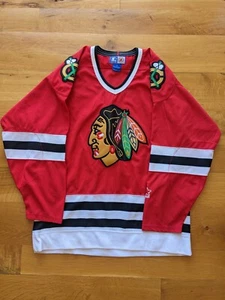 Vintage Starter Chicago Blackhawks NHL leer kein Name Hockey Trikot 90er Jahre Medium - Bild 1 von 6