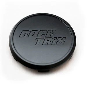(1) RockTrix Flat Center Cap for Offroad Street ATV UTV Wheels - Matte Black - Picture 1 of 6
