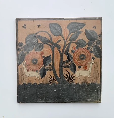 Vintage Mexican clay tile circa 1930 Cover