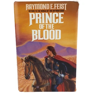 Vtg Prince of the Blood By Raymond E Feist 1st Edition Grafton UK 1989 Lge HC DJ - Foto 1 di 16