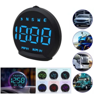 GPS Display Digitale Tachimetro Auto Head Up Gauge Universale HUD MPH Accessori - Foto 1 di 12