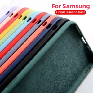 For Samsung S25 S24 S23 S22 Ultra S21 A54 Liquid Silicone Soft Phone Case Cover - Picture 1 of 20
