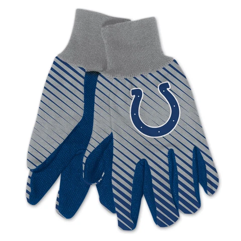 NEW Licensed Football Blue & Grey Indianapolis Colts Gripped Utility Gloves Cover
