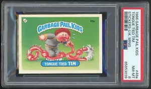 Topps Garbage Pail Kids 2nd Series UK Minis #48a Tongue Tied Tim PSA 8 NM-MINT - Picture 1 of 3