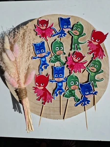 Pj Masks Muffin Aufstecker Pj Masks für Muffin Muffin Deko Cupcakes -SET 12... - Bild 1 von 3