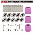 60pcs AG 60 WSD60 Plasma Cutter Cutting Torch Nozzles Consumables Tip Electrode