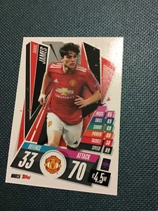 TOPPS MATCH ATTAX 2020-21 🏆 DANIEL JAMES 🔴🔴 MANCHESTER UTD - Picture 1 of 1