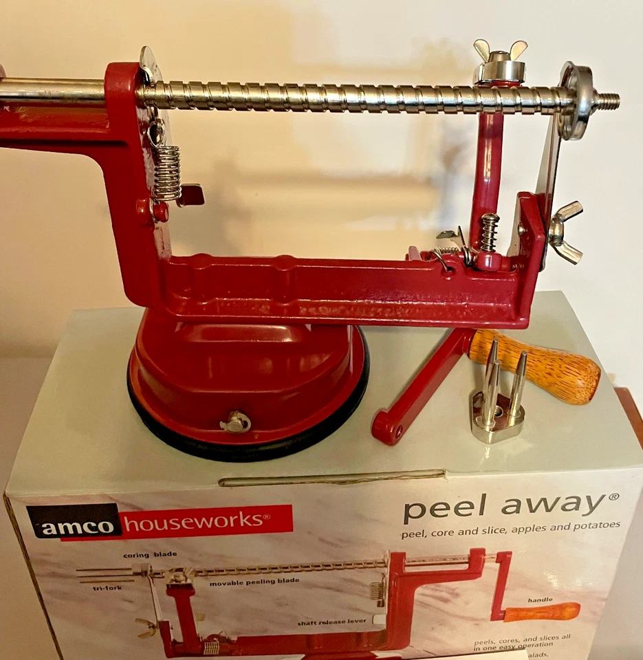 Núcleo pelador pelador AMCO Houseworks y rodajas de frutas y papas nuevo en caja Foto 1 de 4