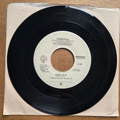 AMBROSIA Shape I'm In/You're The Only Woman You & I - 45 7" Record Vinyl Foto 1 de 2