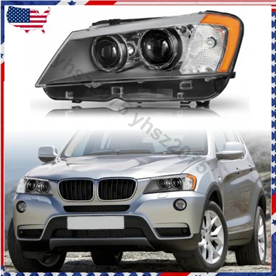 Conjunto de faros laterales del conductor izquierdo para BMW X3 2011-2014 HID/XENON sin AFS NUEVO Foto 1 de 4