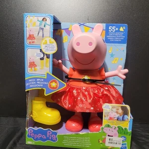 Peppa Pig Peppa's Muddy Puddles Party Doll Hasbro Boots Included Press And Play - Picture 1 of 12