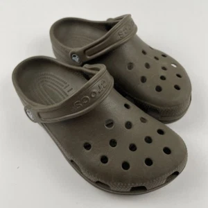 Sandalias Zueco Crocs Sin Cordones Unisex Adulto Clásico Marrón - W7/M6 - Imagen 1 de 10
