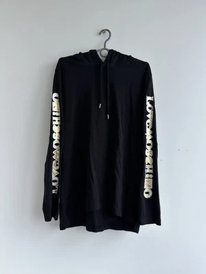 Love Moschino Para Hombre en Negro Logo Lateral Sudadera con Capucha Manga Larga Camisa Talla M Foto 1 de 4