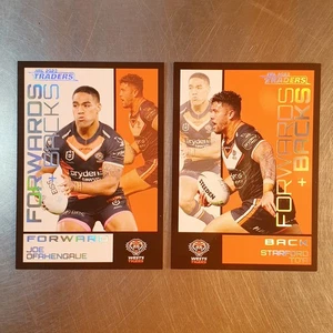 2023 NRL Traders Forwards + Backs Team Set (2 Cards) Wests Tigers - Picture 1 of 2