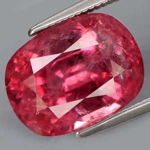 ¡Color encantador de 6,06 quilates y fuego completo! Piedra preciosa suelta espinela rosa GRANDE natural Myanmar - Imagen 1 de 4