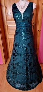 Festliches Abendkleid /Ballkleid/Hochzeit Grün Gr. L/42 Lang - Bild 1 von 5